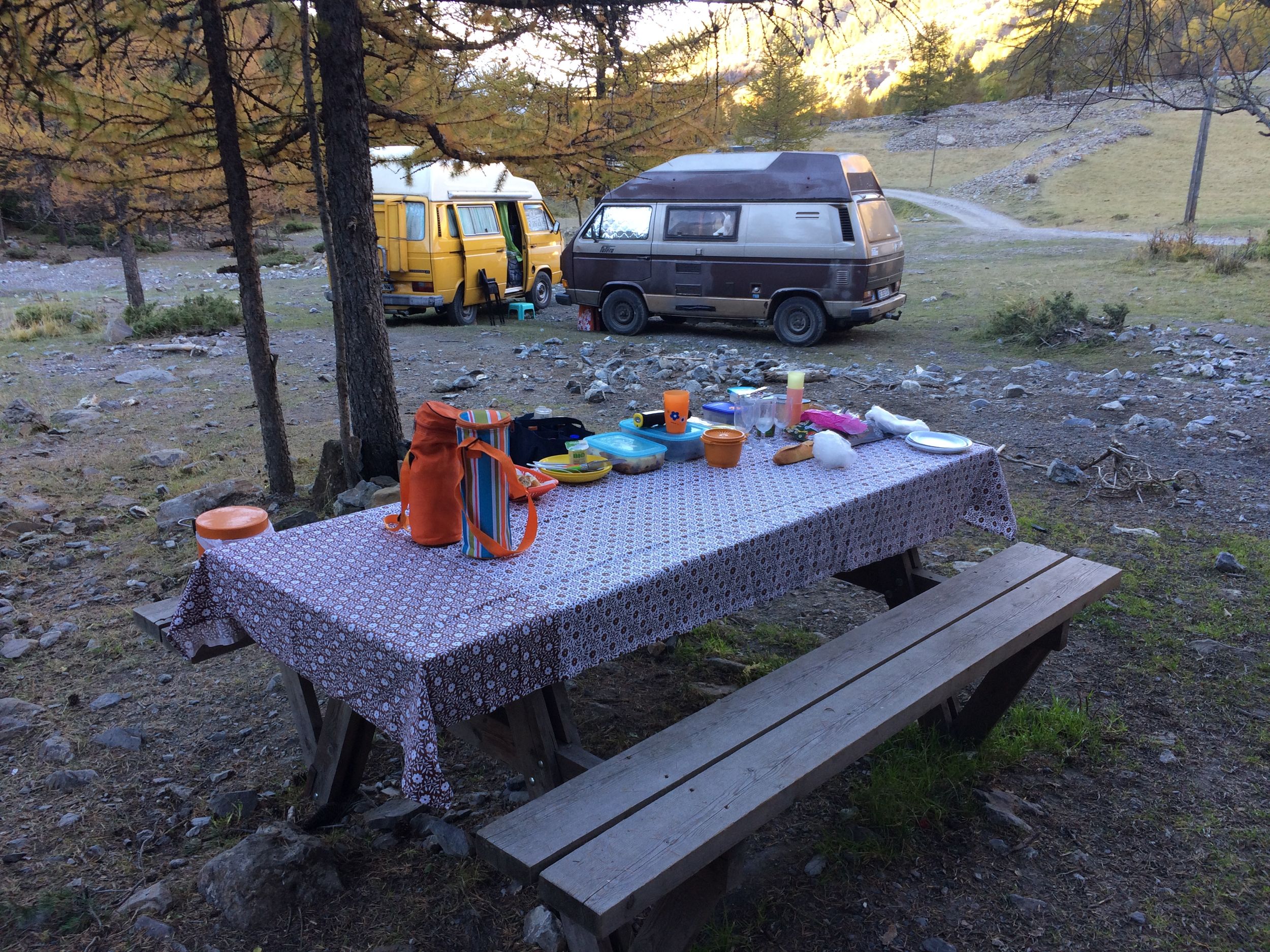 Bivouac au parking du ravin des vieux
