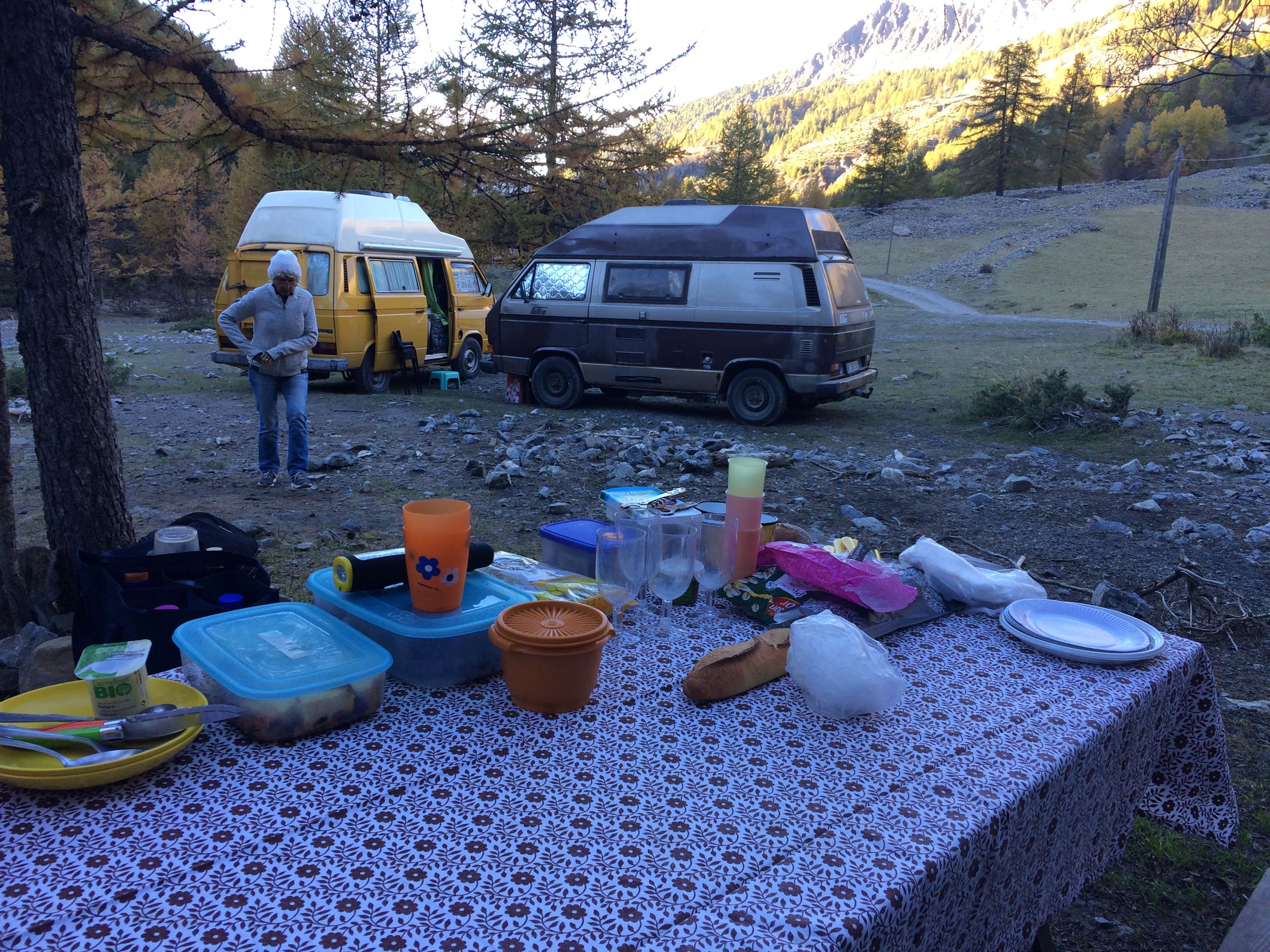 Bivouac au parking du ravin des vieux