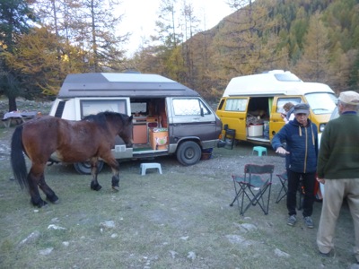 Bivouac au parking du ravin des vieux
