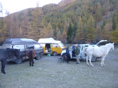 Bivouac au parking du ravin des vieux