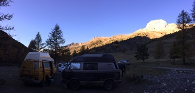 Bivouac au parking du ravin des vieux