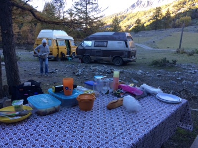 Bivouac au parking du ravin des vieux