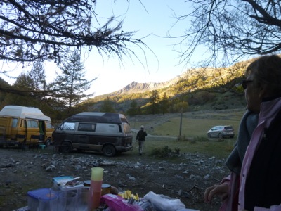 Bivouac au parking du ravin des vieux
