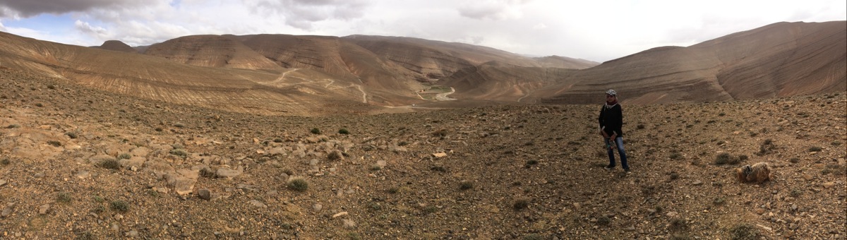 Maroc : Route de Msemrir au Col Tizi n Ouano